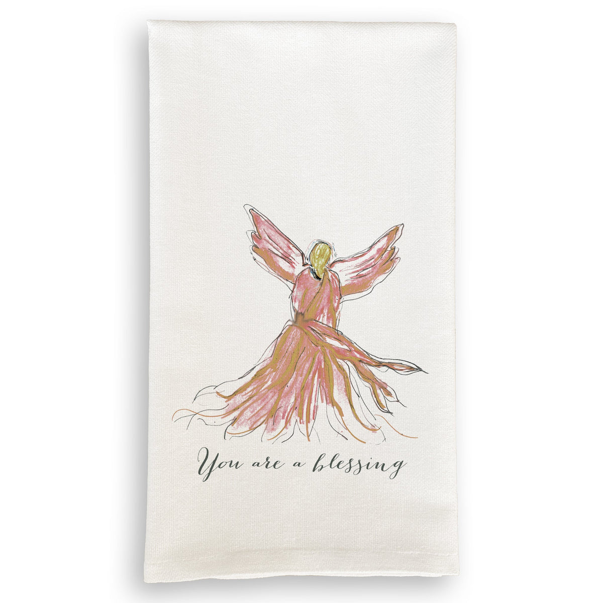 Pink Angel with You Are a Blessing – French Graffiti