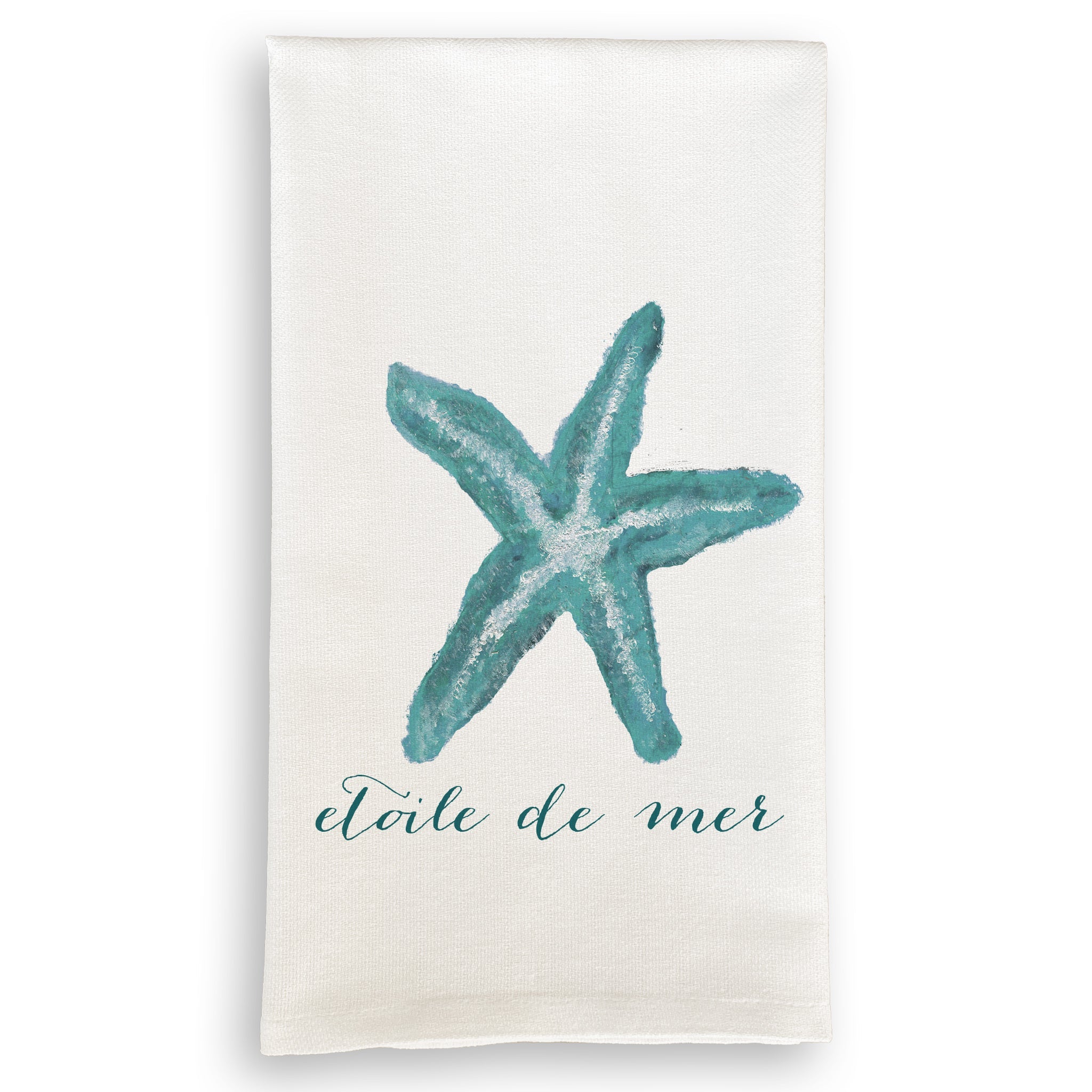 Starfish Print Swedish Dishcloth