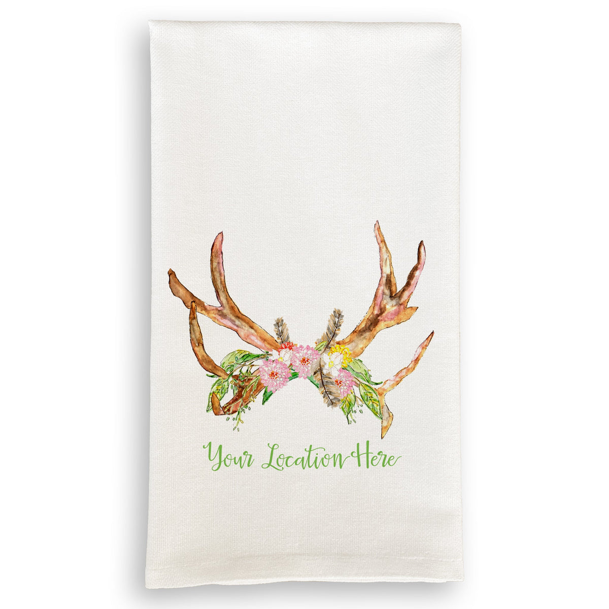 Spring Flower Antlers with Location – French Graffiti